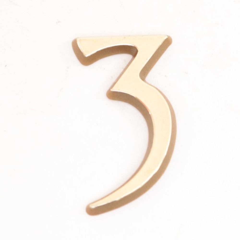 Clock Dial Number 3 - 1 inches Tall - Plastic - FB750