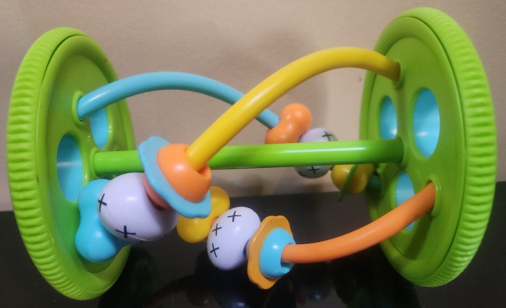 Rolling Toy with Sliding Shapes 5""x6"