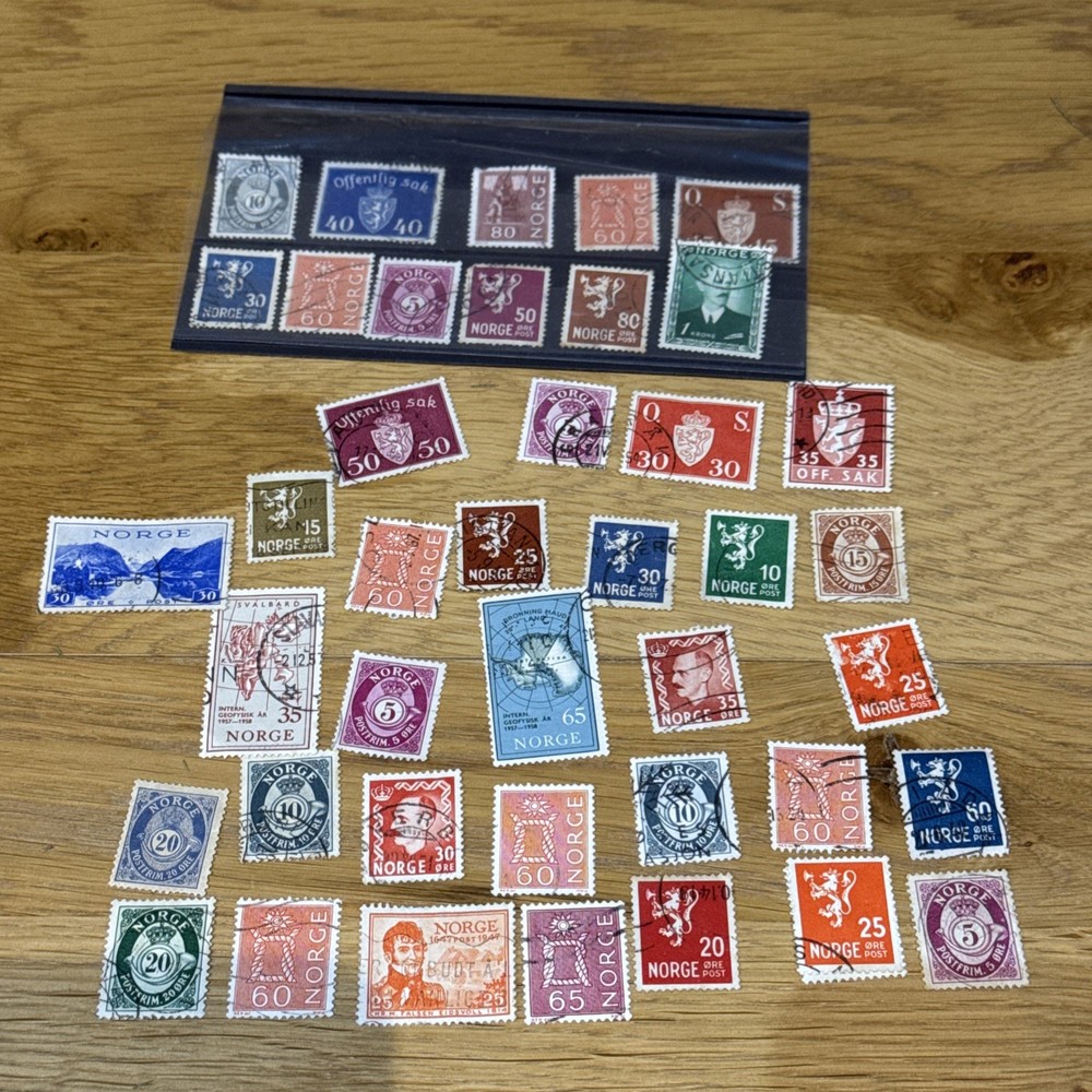 Norway stamps used from 1940s