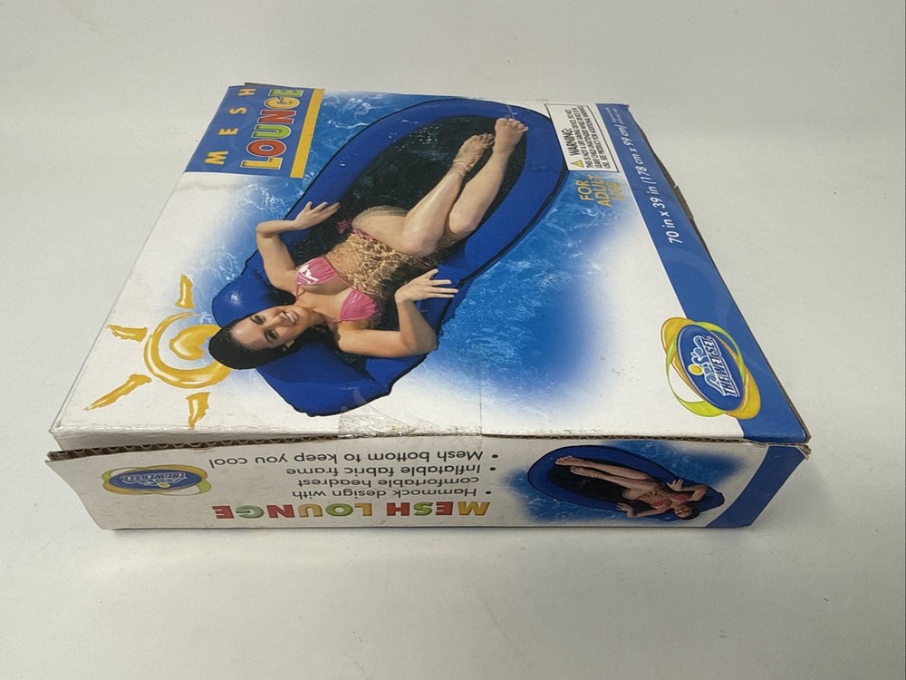 Intex The Wet Set Mesh Lounge 70"x 39” Pool Float 2010 #58833E