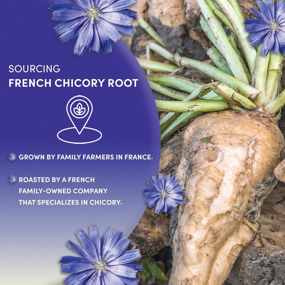 French Chicory Root, 1 Pound - Brew like Coffee, Blend Roasted Chicory Root with