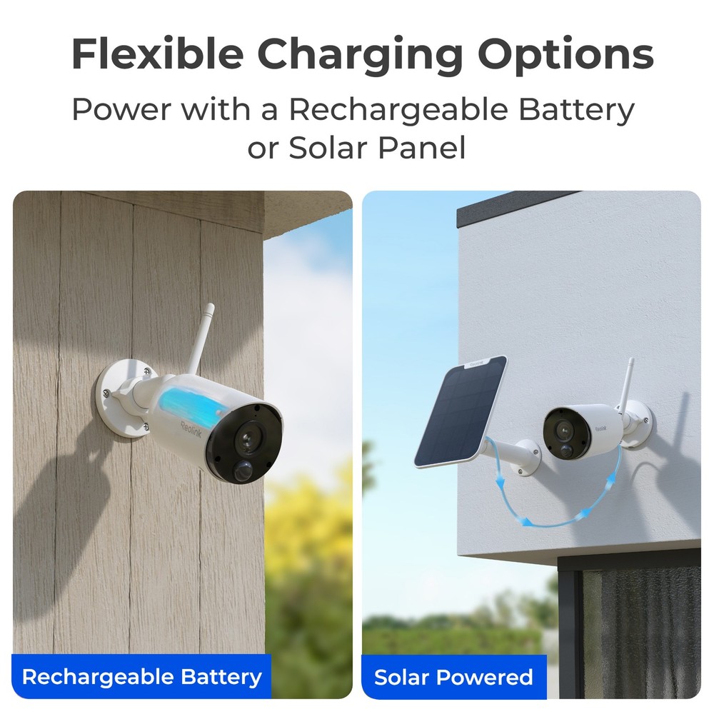 Reolink Argus Eco 5MP Wireless Solar Powered Security Camera Night Vision