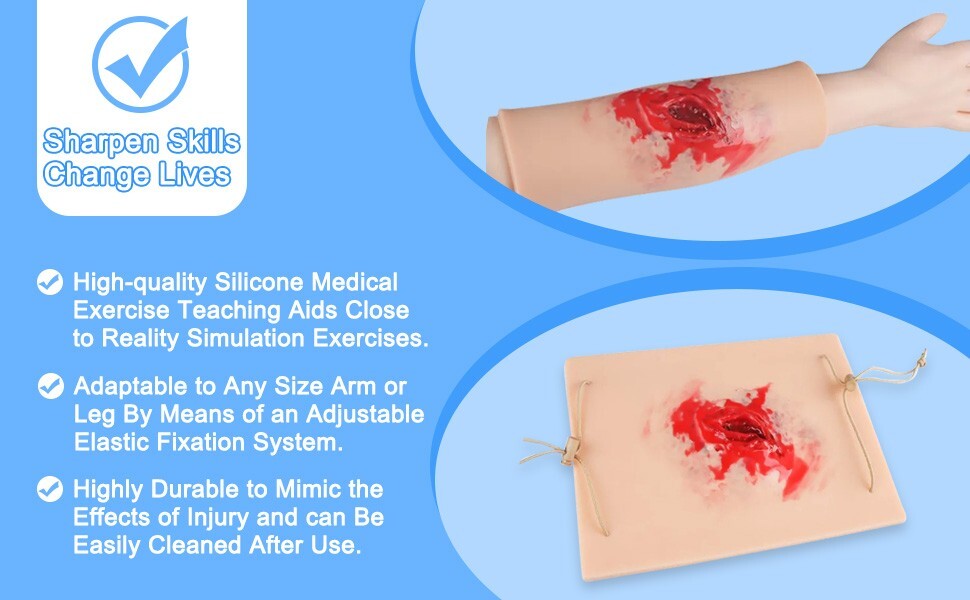 Trauma Training Model With Realistic Wound Emergency Medical Education Practice