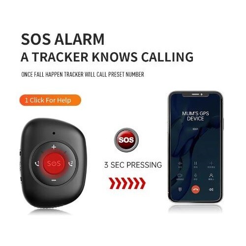 Mini 4GX LTE Personal GPS Tracker | Tracking Device | Fall Detection | SOS Alarm