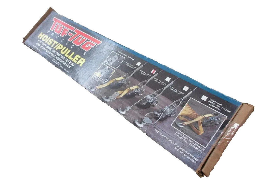 TUF-TUG TT2-4W Web Strap Puller 2 feet 2000 lb. Lift, 4000 lb. Pull 1" Web USA