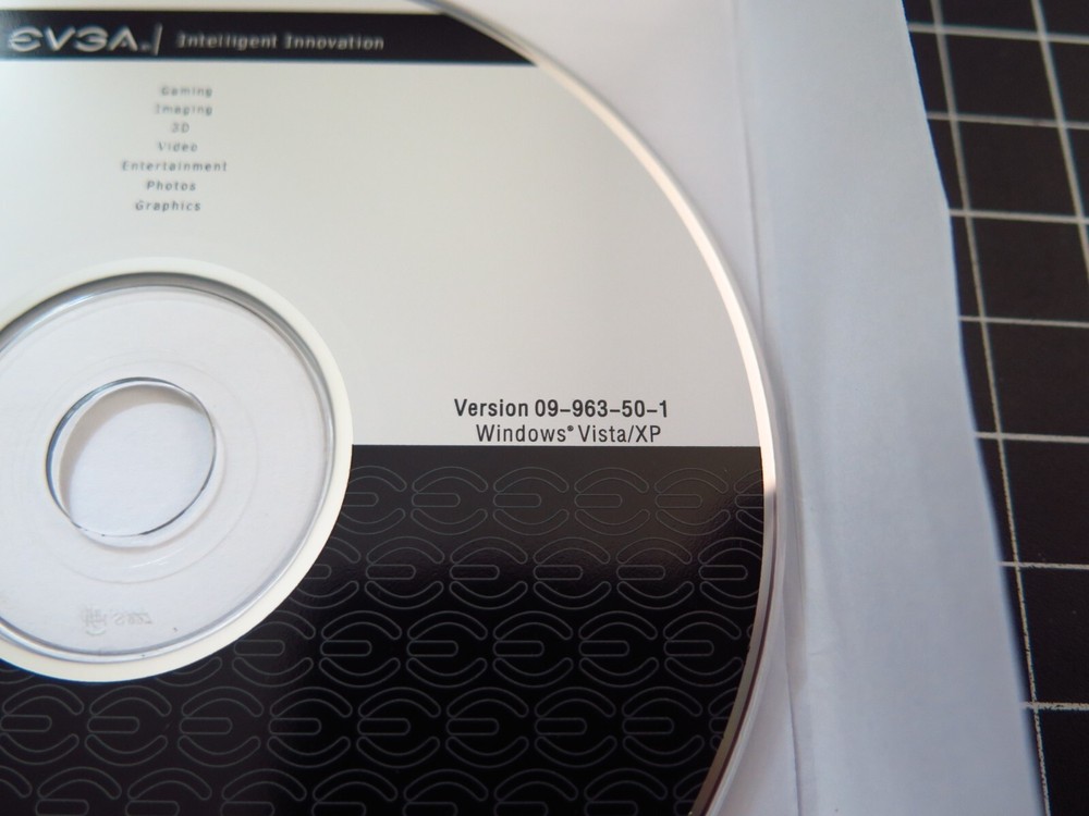 eVGA AGP GPU Display Driver Installation CD Disc 09-963-50-1