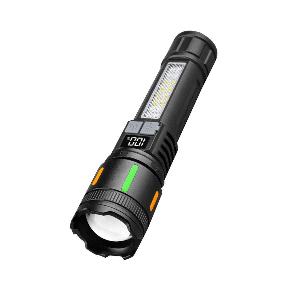 3000 Lumens LED Flashlight Rechargeable with 5 Modes Adjustable Head Portable
