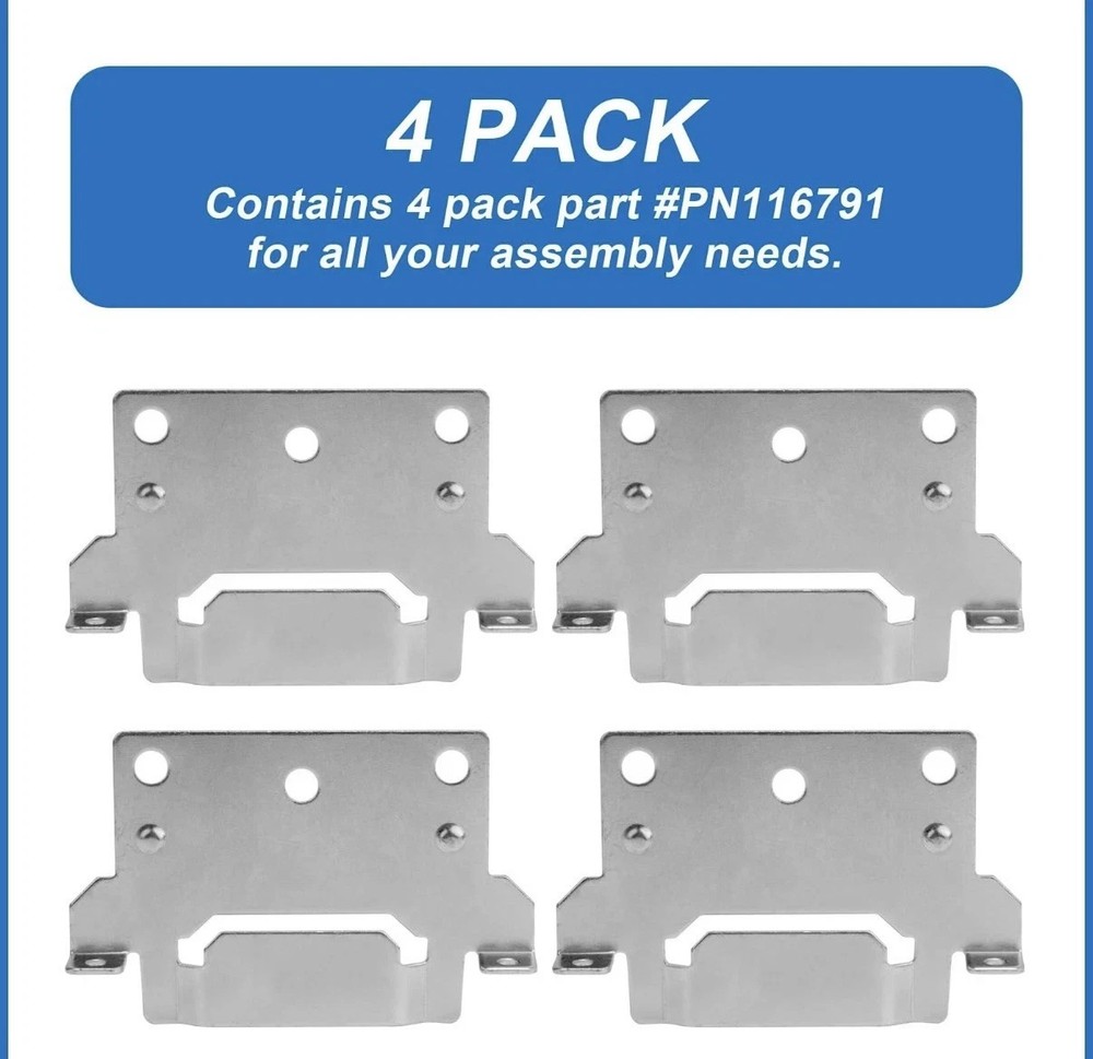 116791 Mounting Plates Bed Frame Brackets Replacement for IKEA Silver