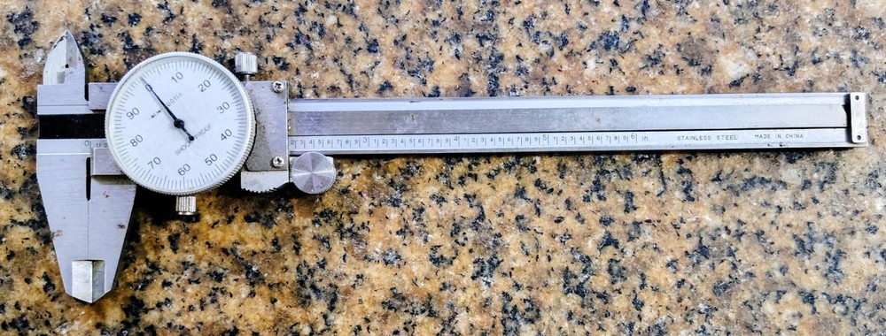 🗽 STAINLESS STEEL 6 INCH DIAL CALIPER SMOOTH MOVEMENT
