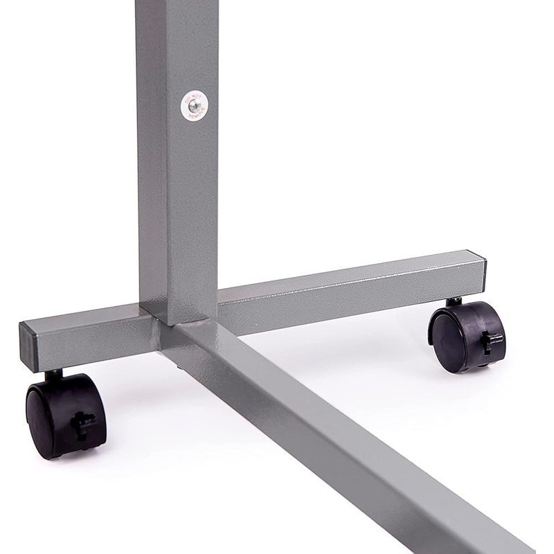 Adjustable Overbed Table Disabled W/ Rolling Casters Multipurpose Medical Use
