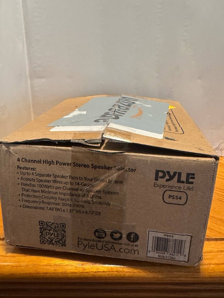 4-Zone Speaker Switch Selector - Premium Distribution Box with A/B/C/D Switches