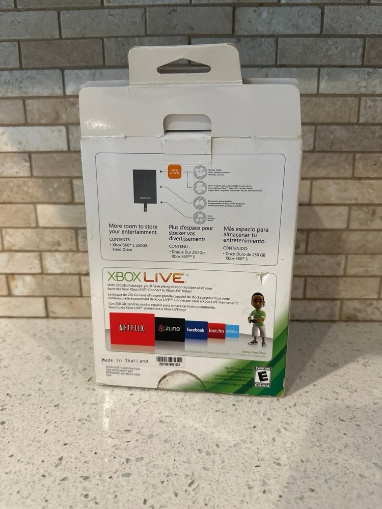Genuine Microsoft 250GB Hard Drive Internal Xbox 360s