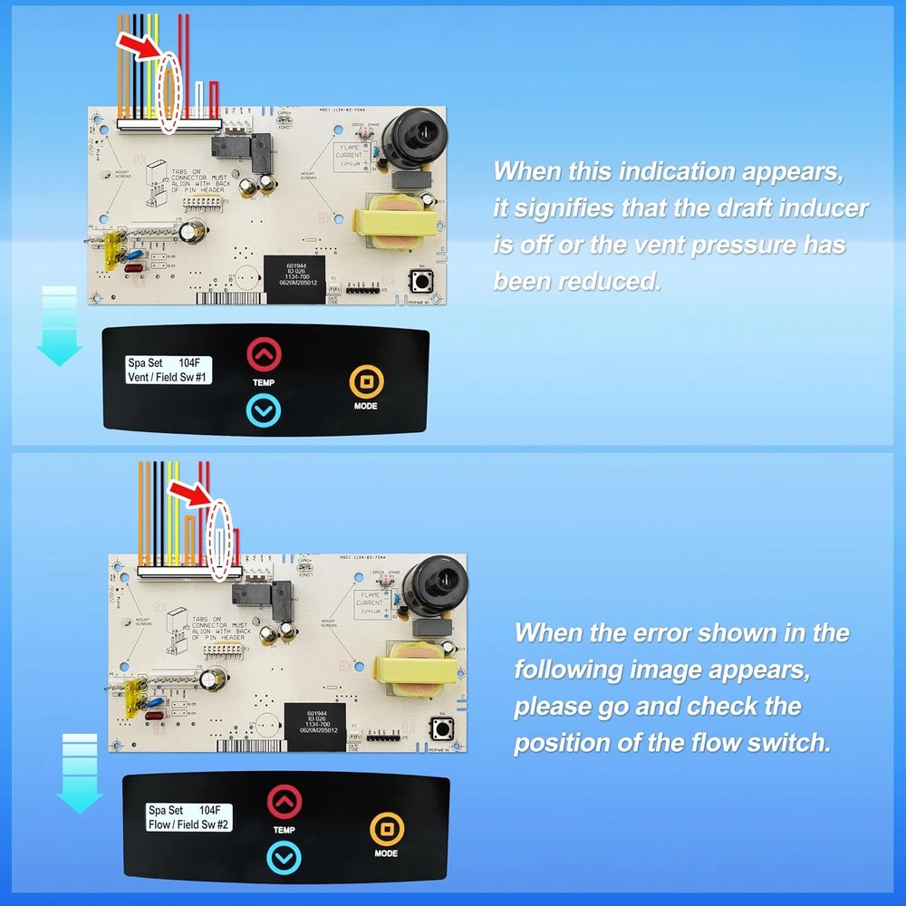 New Replacement for Raypak 013464F PC Board Control for Digital Gas Heater