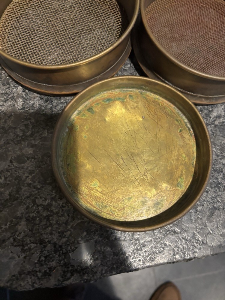 Antique 4 Part Copper Sifter