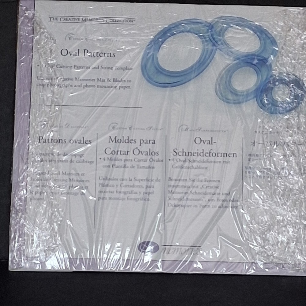 Creative Memories Collection Gemstone & Oval Patterns with Blade Cartridge Set