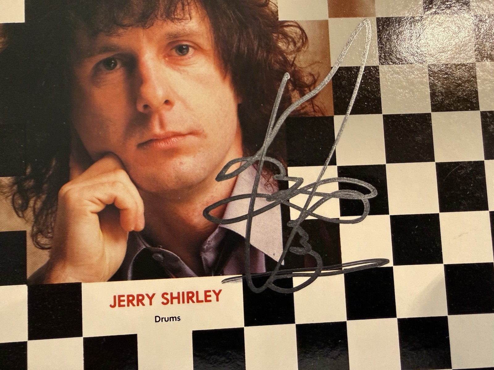 Fastway Album Cover Hand Signed. Fast Eddie Clarke. MINT