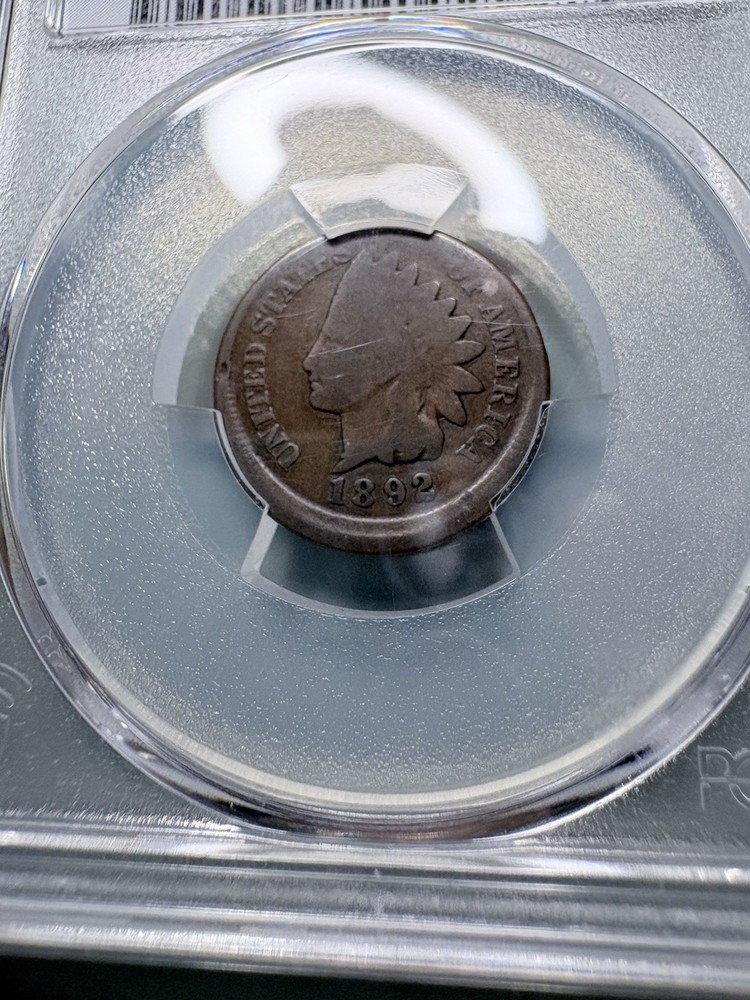 1892 Indian Head Cent Mint Error PCGS G04 Broadstruck Scarce Error Date