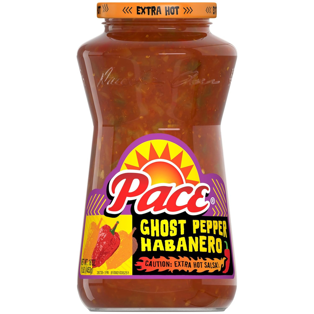 Pace Ghost Pepper Habanero Extra Hot Salsa, 16 Oz Jar