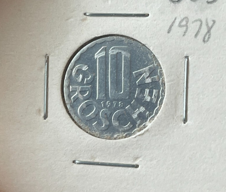 1978 Austria 10 Groschen - Proof L2