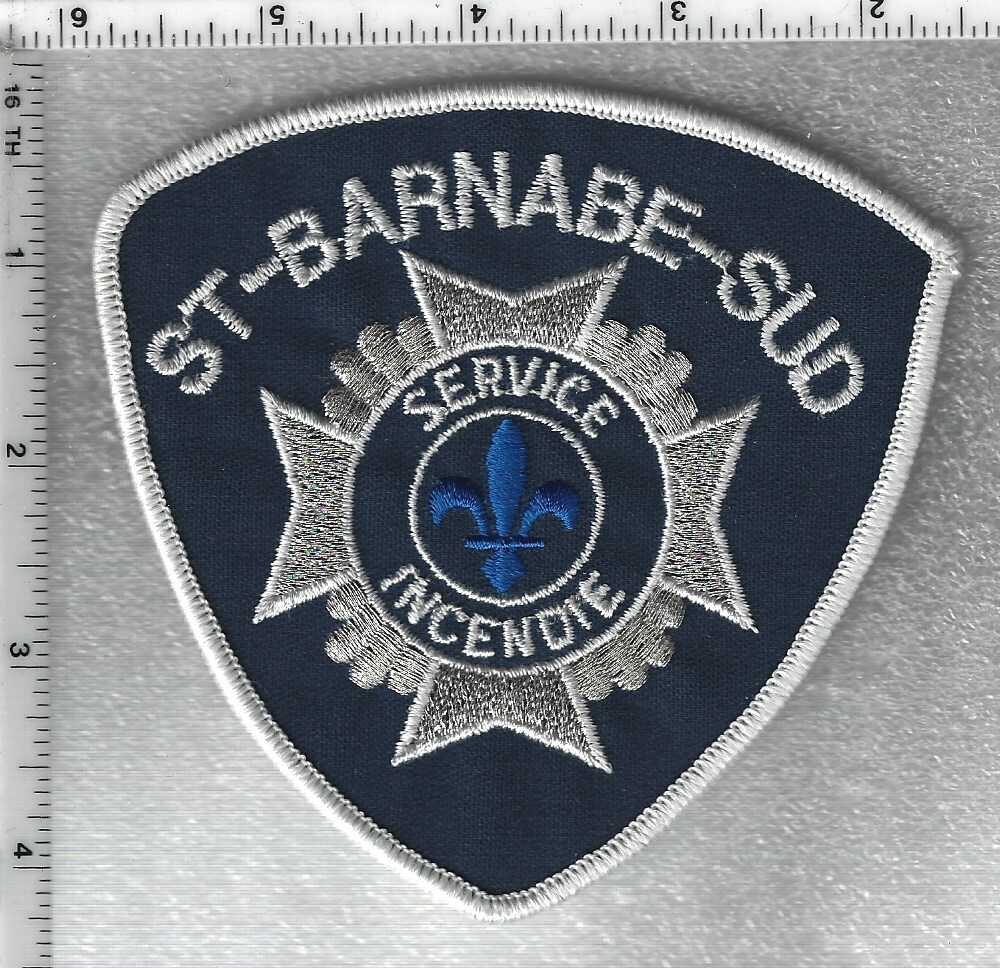 St-Barnabe-Sud Service Incendie (Quebec, Canada) Shoulder Patch