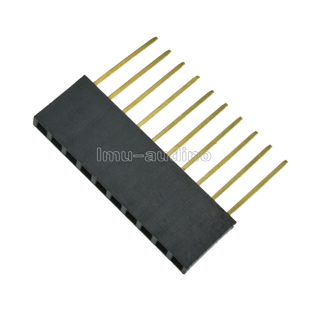 10pcs 10pin 2.54mm Stackable Long Legs Female Header For Arduino Shield NEW