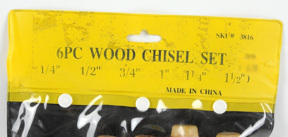 6 Piece Wood Chisel Set