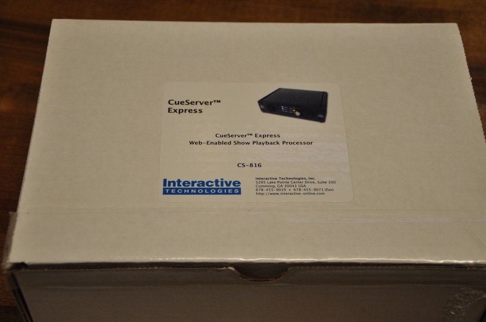 Interactive Technologies CueServer CS-816 DMX Lighting Controller w/Ethernet