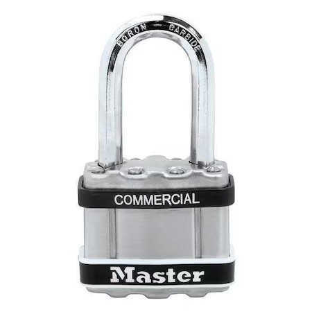 Master Lock M5kalfsts Padlock, Keyed Alike, Long Shackle, Square Stainless