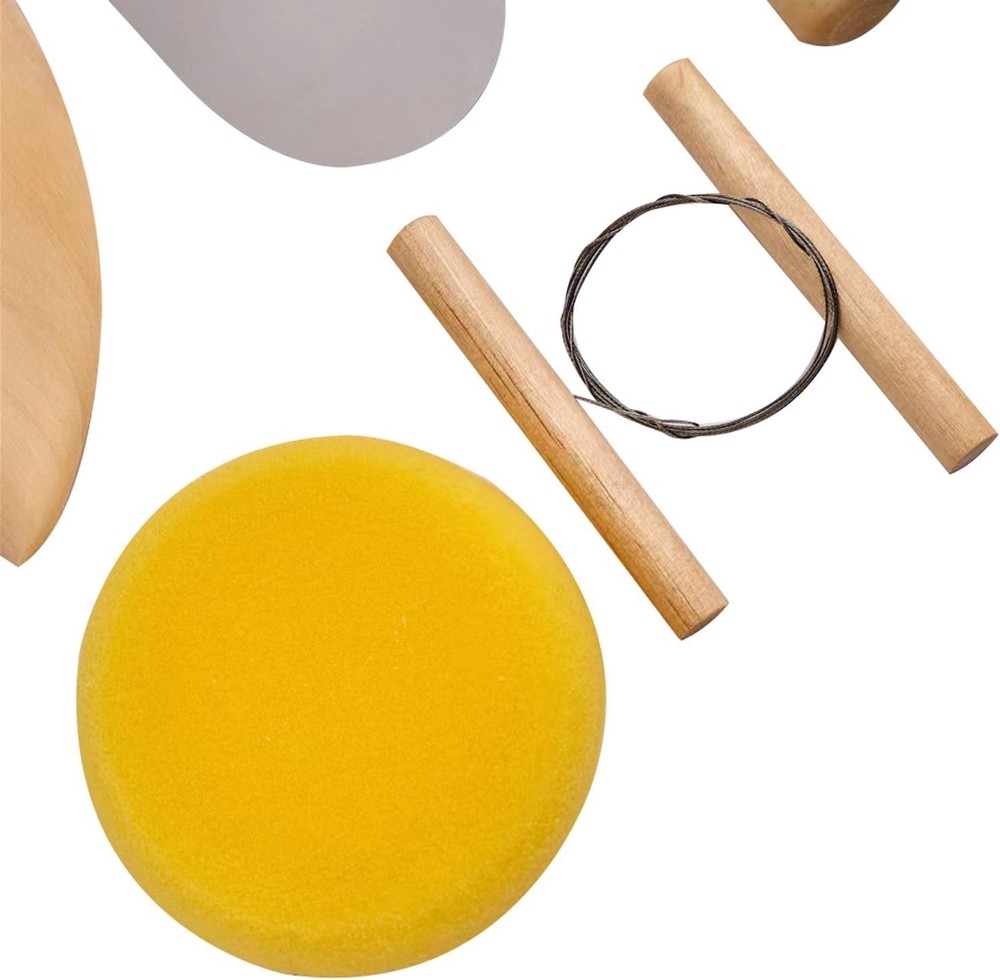 19 Pcs Pottery Tools & Clay Sculpting Tools, Double Sided Ceramic Clay Carvin...