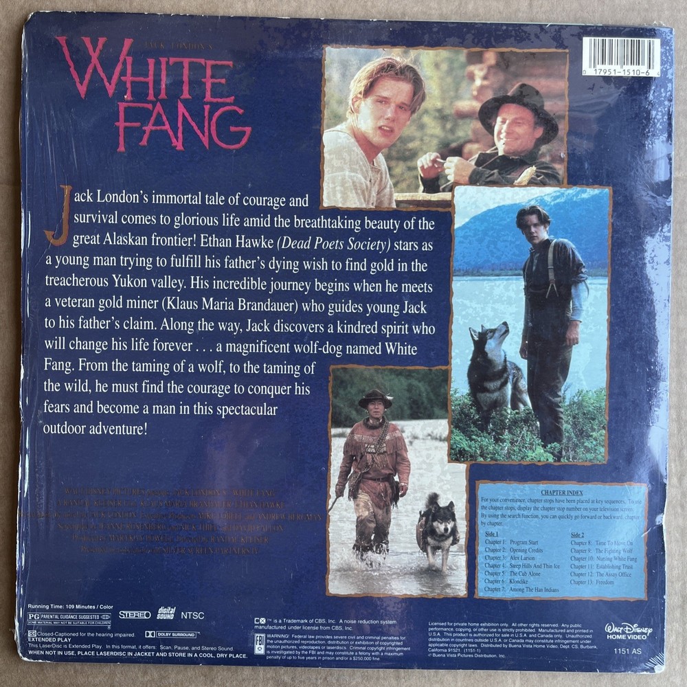 White Fang LaserDisc