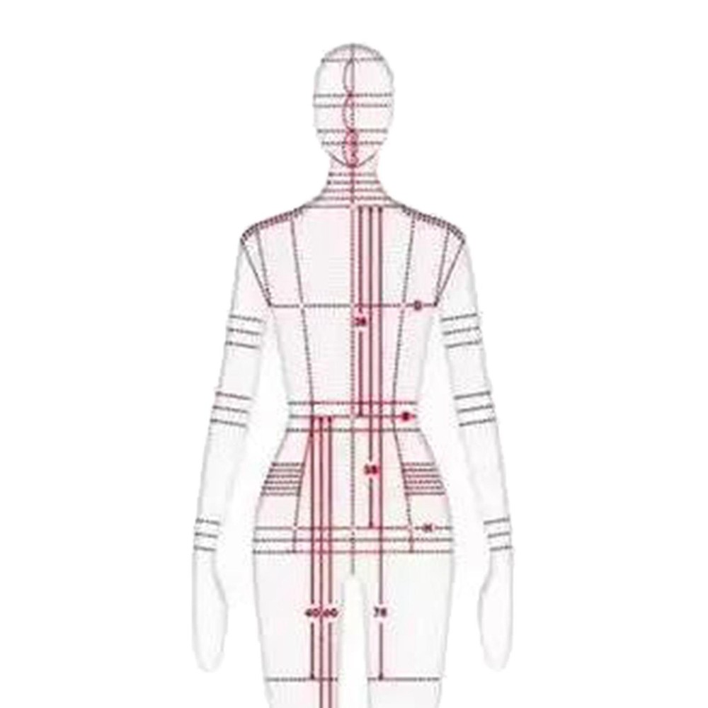 4Pcs Fashion Drawing Ruler Measuring Ruler Ruler Set Template Patterns for