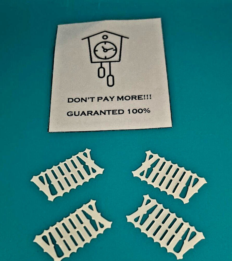 Cuckoo Clock Numeral Set Size 14 mm Plastic White (Original Germany )