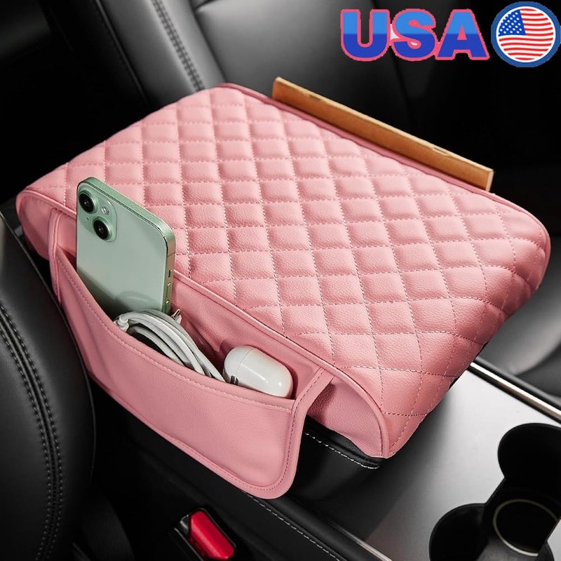 Scratch Resistant Console Cover Waterproof Armrest Protector SUVs Sedans Trucks