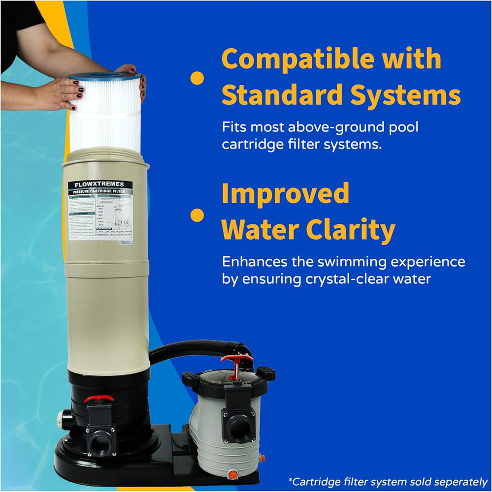 NCC100 Replacement Pool Filter Cartridge – 90 Sq. Ft. High-Performance Above-Gro