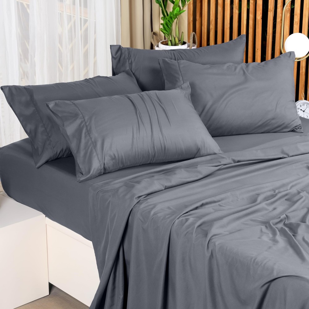 Utopia Bedding King Bed Sheets Set Pack of 2 Sheet Sets Perfect for Spa, Ho...