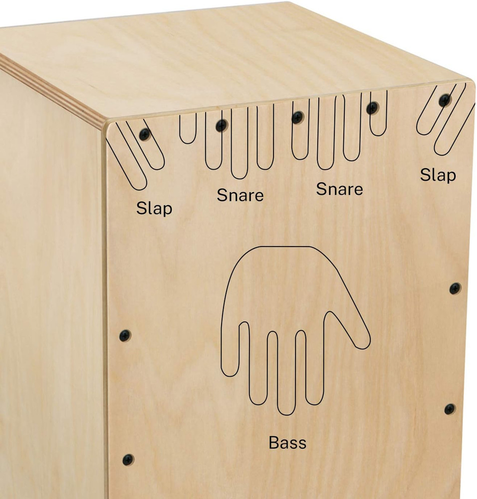 Cajon Box Drum,Full Size with Backpack Dual Adjustable Straps