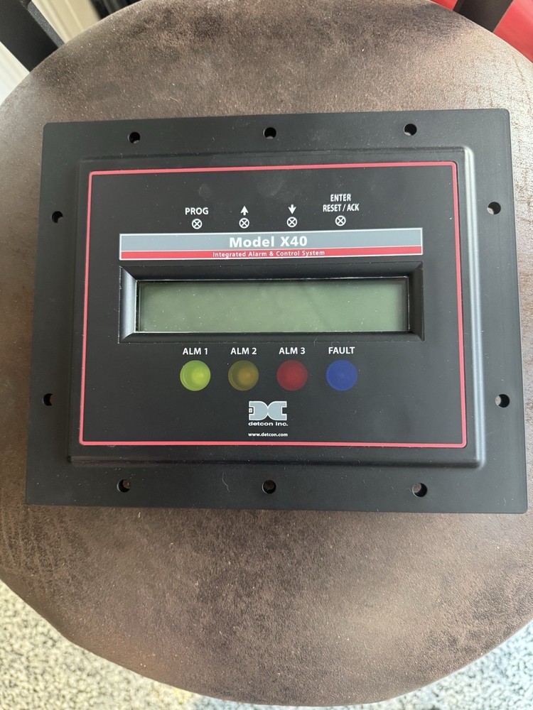 Detcon Inc. X40 Integrated Alarm & Control System Panel. Display. New.