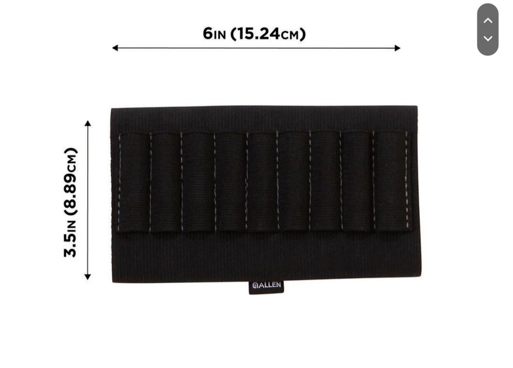 5 Count Allen Buttstock Shell Holder 206 Rifle
