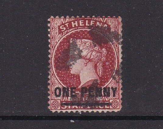 St. Helena - SG 27 - used - 1880 - 1d lake