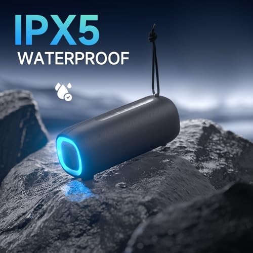 Portable Bluetooth Speaker, Wireless Bluetooth Speaker with Clear Loud Black