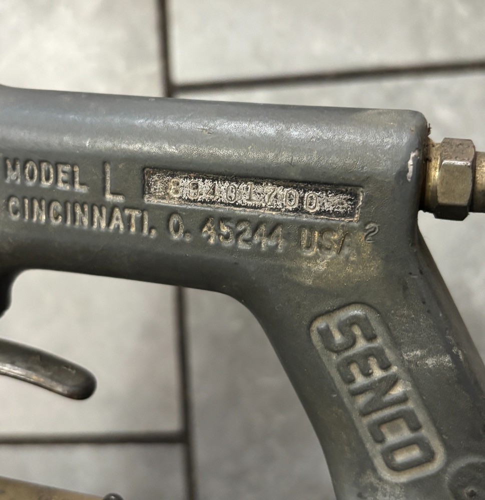 Senco Model L Pneumatic stapler with case