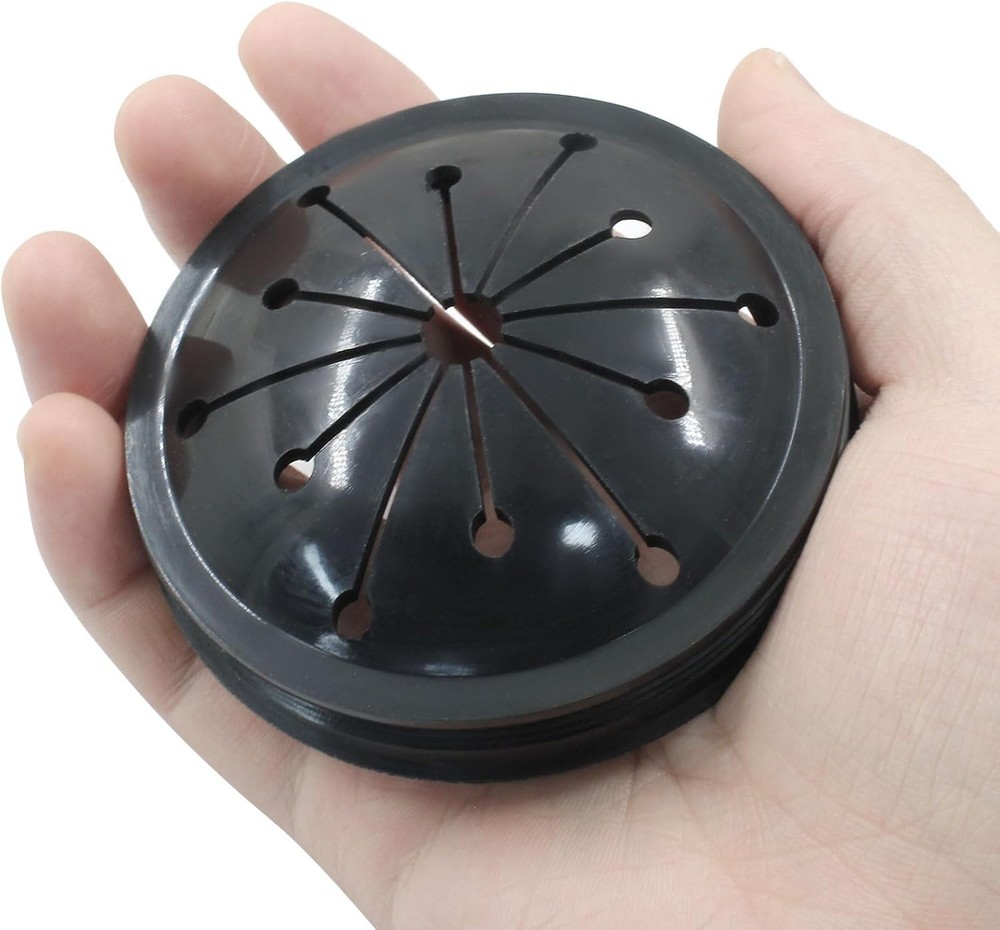 3 1/8 Inch Garbage Disposal Splash Guard: Kitchen Sink Baffle, Black