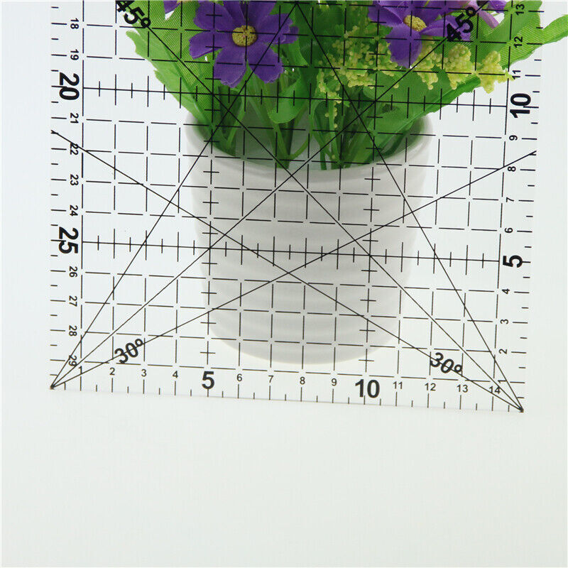 Quilting Ruler Quilters Craft Patchwork Square Rectangle Ruler 15 * 30cm UK