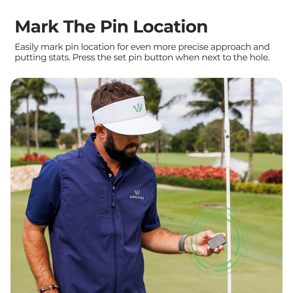 Arccos Air – Automatic Golf Game Tracking System with AI GPS Rangefinder & St...