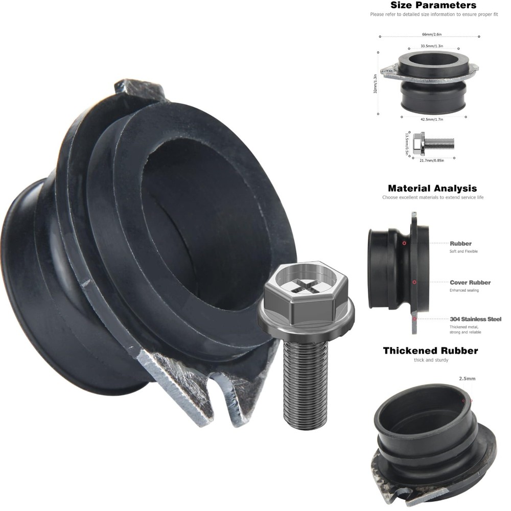 Flex Coupler 75499 Garbage Disposal Replacement Anti-Vibration Tailpipe Mount