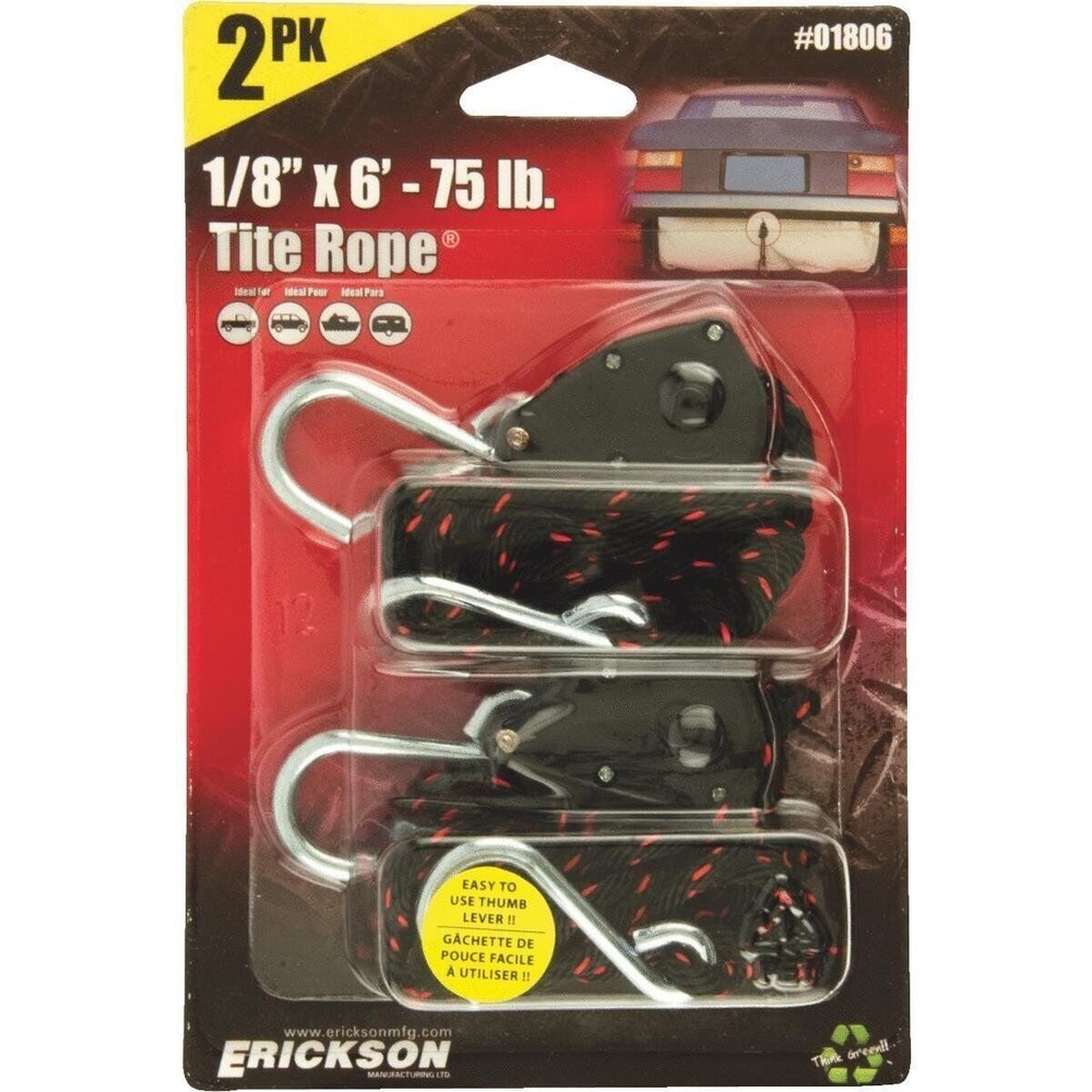 Erickson 2Pk 1/8" Rope Ratchet