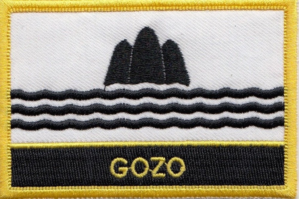 Gozo Malta Flag Embroidered Patch - Sew or Iron on