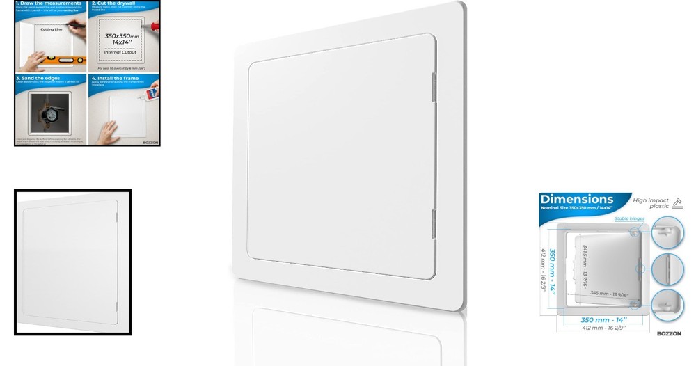 Versatile 14x14 Drywall Access Door with - White Panel