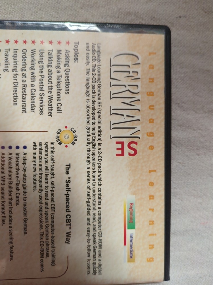 Laser Publishing Language Learning Series System: German for PC, Mac