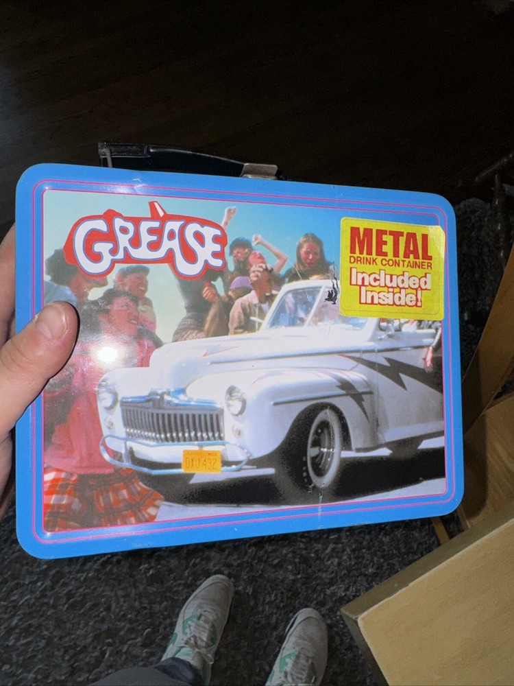 Grease METAL LUNCH BOX with Drink Container NECA
